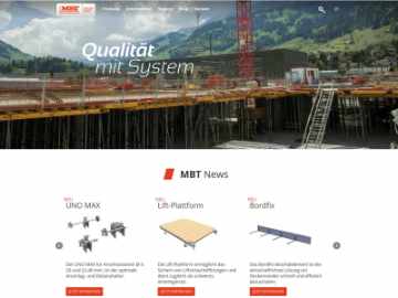 Webseite mbt-bautechnik.ch